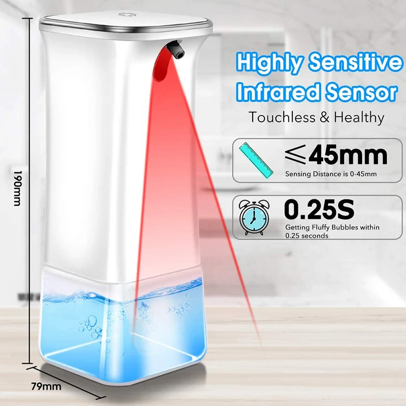 enchen automatic touchless foam soap dispenser with infrared motion sensor 280ml foam soap dispenser for bathroom kitchen free global shipping