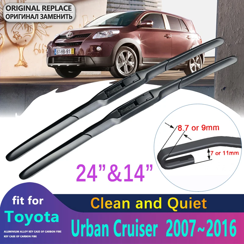 

Front Wipers Blades for Toyota Urban Cruiser ist XP110 2007~2016 Accessories Auto Car Windscreen 2010 2011 2012 2013 2014 2015