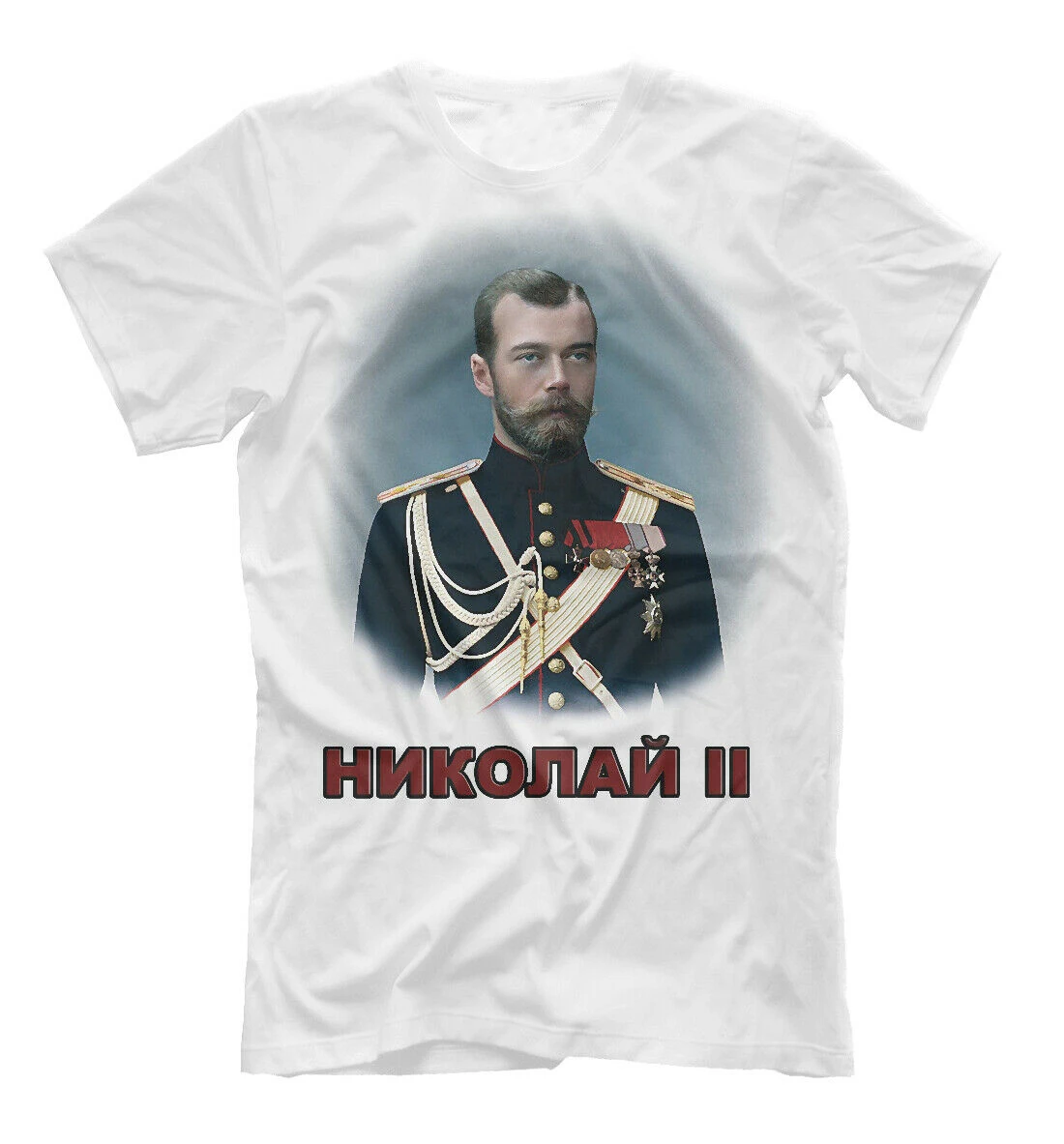 

NICHOLAS II Russian Emperor T-Shirt. Summer Cotton Round Neck Short Sleeve Mens T Shirt New Size S-3XL
