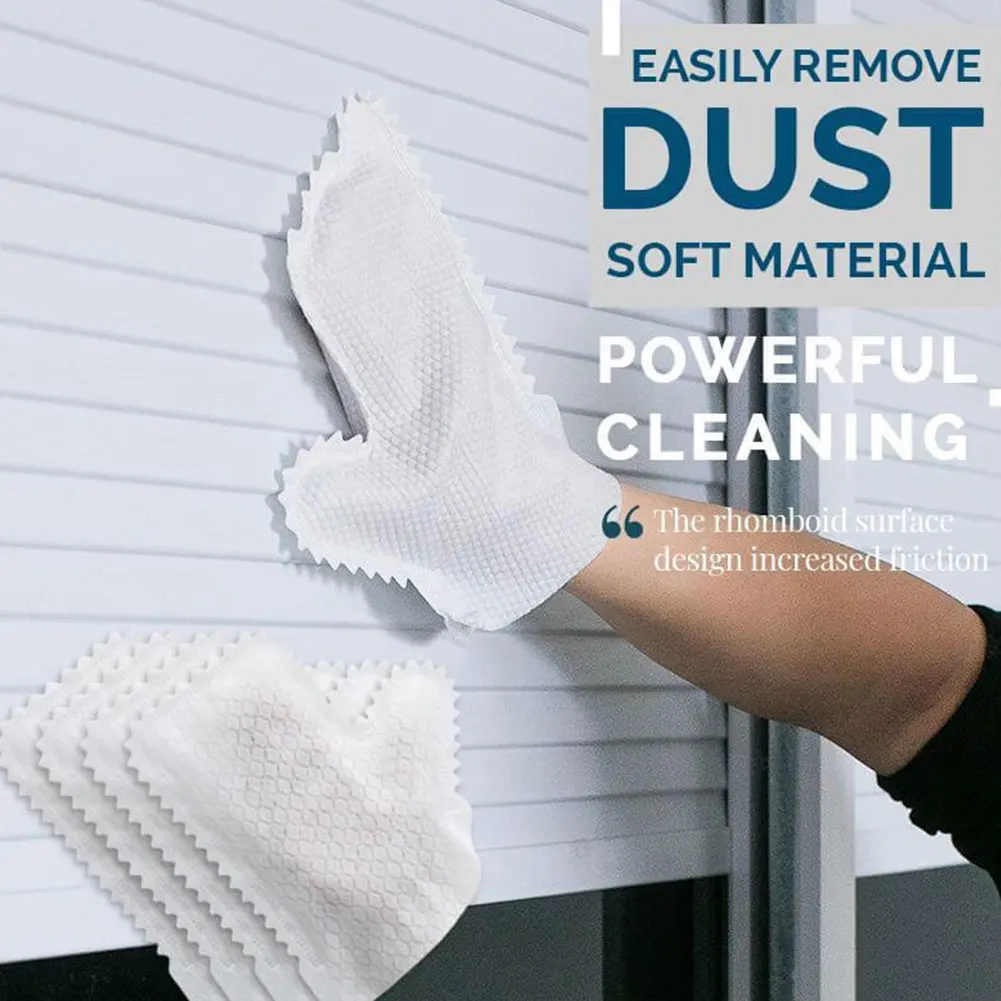 

10pcs Non-woven Dust Cleaning Gloves Fish Scale Cleaning Duster Gloves Household Kitchen Fiber Gloves Pet Hair Dust Clean Tools