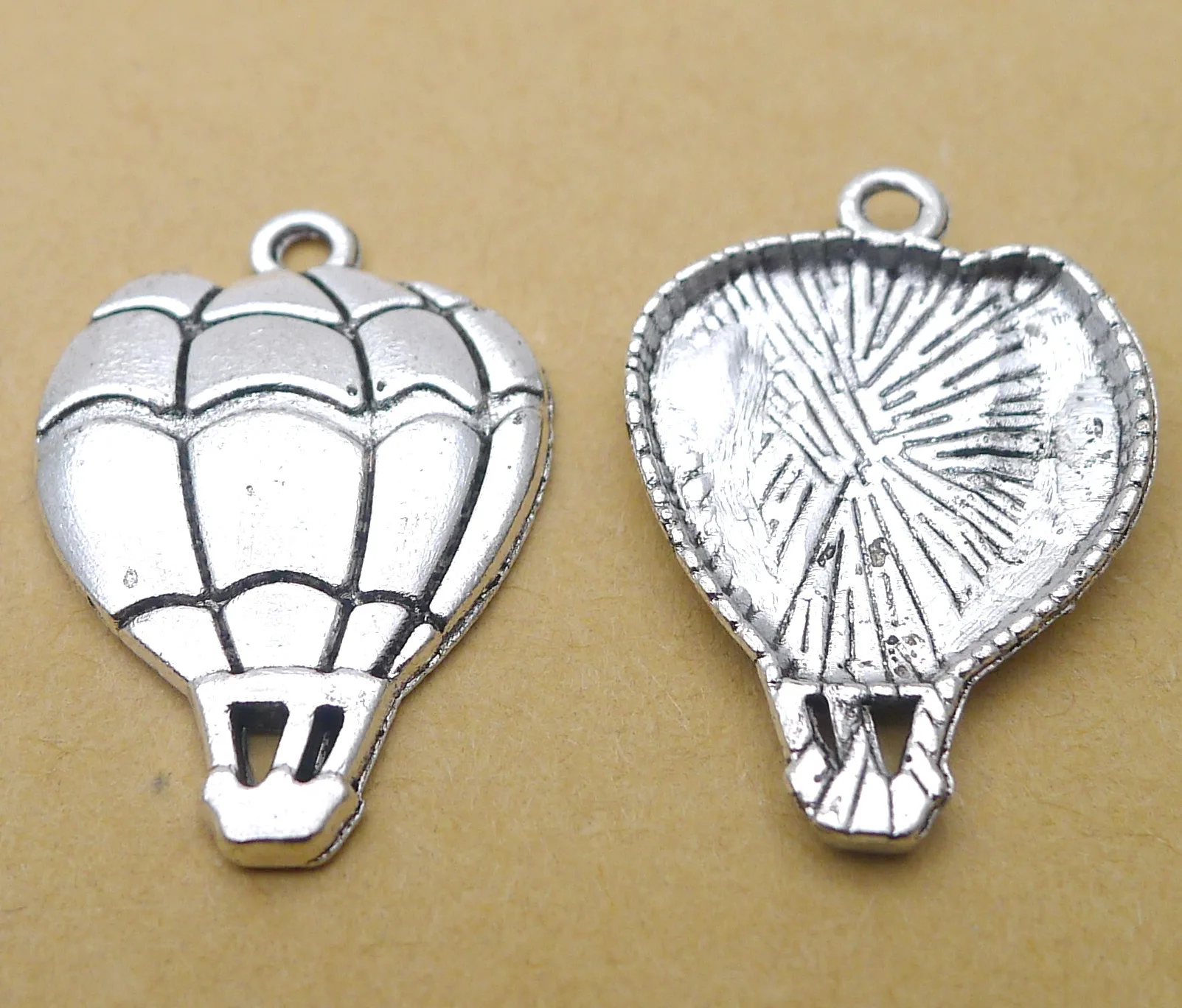 

Handmade Earrings Charms Diy Accessories For Jewelry Pendant Bracelet 10pcs 17x25mm Antique Silver Color Hot Air Balloon Charms