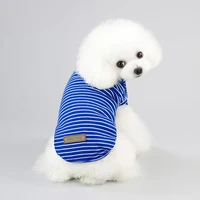 stripe dog vest summer pet dog clothes classic sweater for small dogs clothes puppy t shirt chihuahua pet clothing para perro