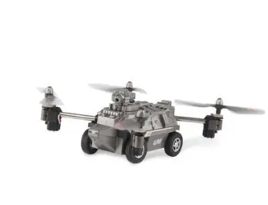 Черный Амфибия 2 в 1 wifi FPV RC Дрон/Танк воздуха и наземный режим Безголовый режим высокой блокировки Квадрокоптер с камерой 720P vs Q353 - Цвет: Черный