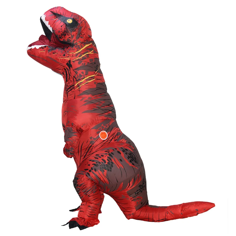 JYZCOS надувной костюм динозавра для взрослых и детей t rex костюмы Хэллоуина - Фото №1