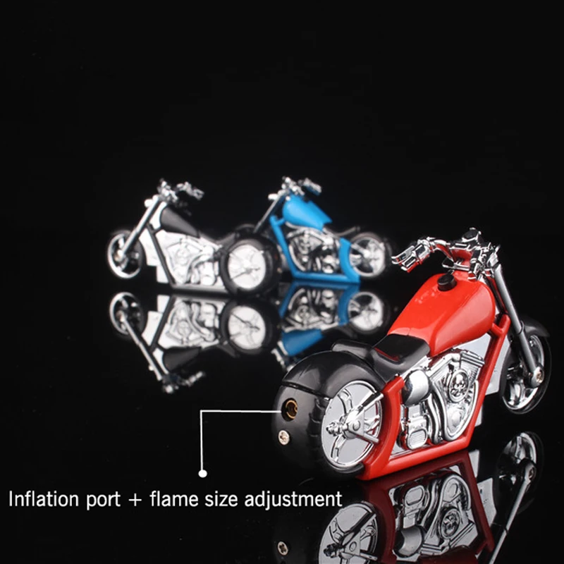 Бутановая газовая ветрозащитная зажигалка металлическая мотоциклетная