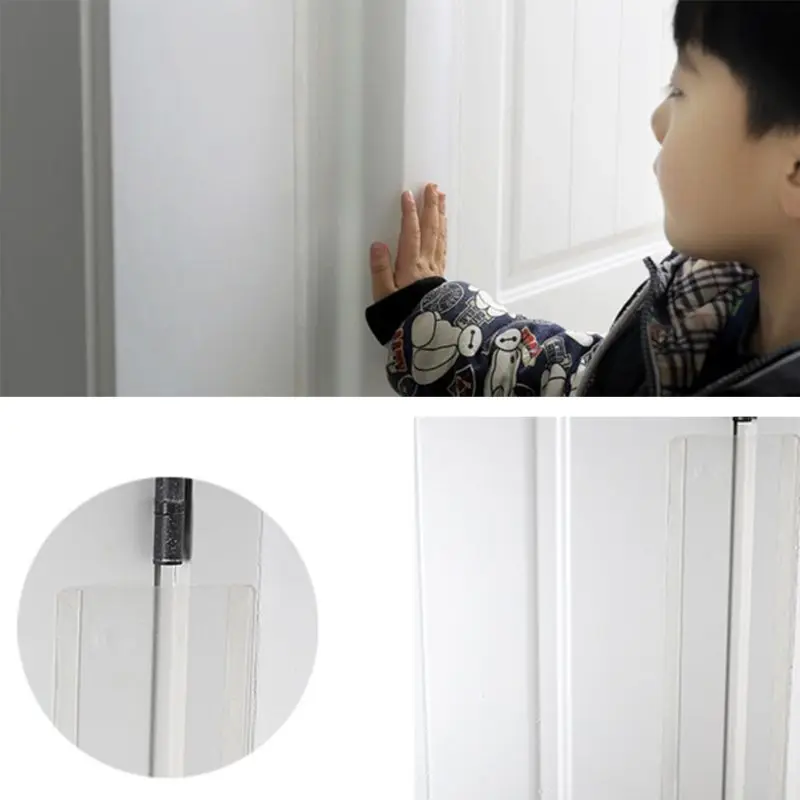 

Clear Child Safety Door Hinge Protector Cover Finger Pinch Guard Baby Security for The Back of Door Domestic Kindergarten School