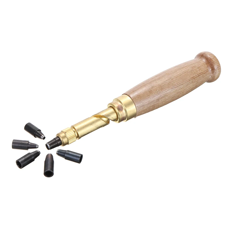 Для книги сверло съемный кожаный инструмент авто ремень Дырокол винт ремешок