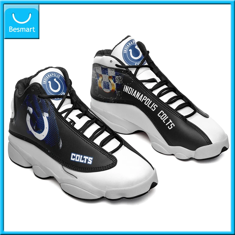 

Besmart Print On Demand Custom Sneaker Men's Basketball Casual Sneaker Indianapolis Colts team printing FedEX Free Shipping