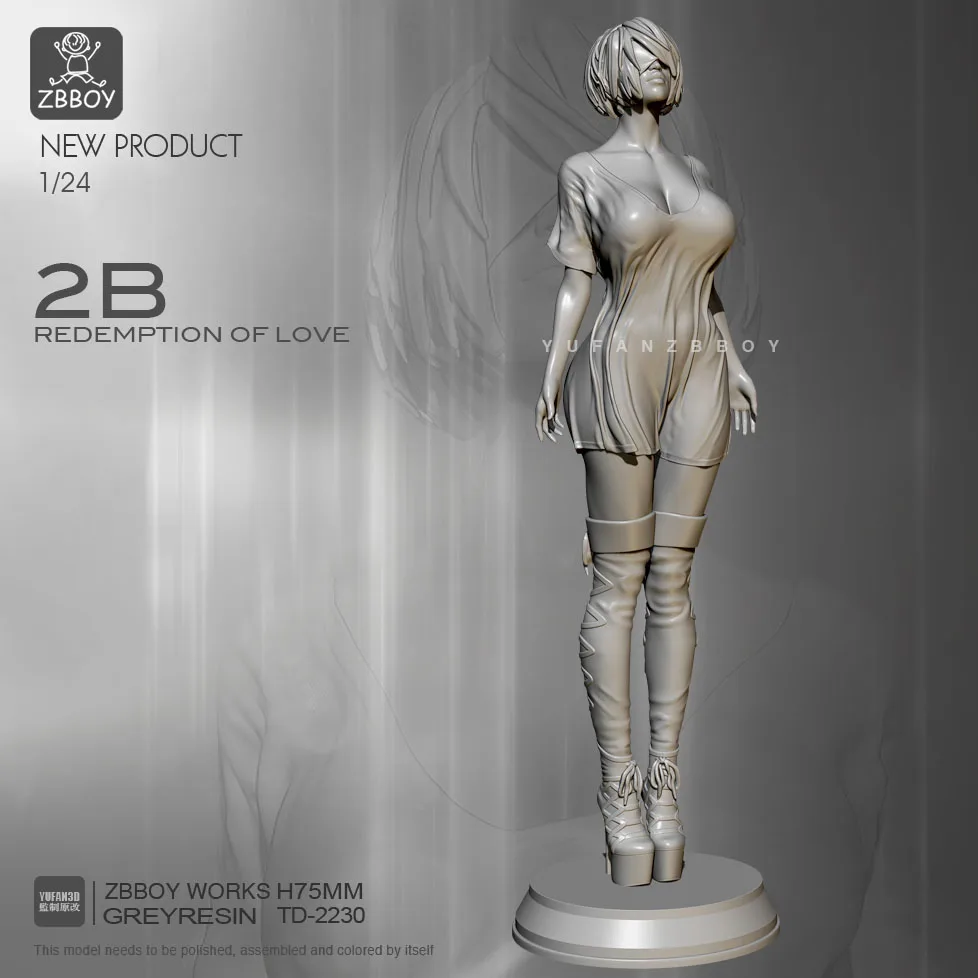 Набор фигурок из полимера 1/24 модель Beauty 2B самовосassembled вающаяся в сборе с
