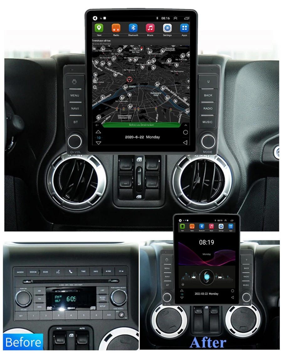 2 + 32 ГБ Android 10 1 автомобильное стерео радио GPS-навигация для Jeep Wrangler Dodge Challenger |