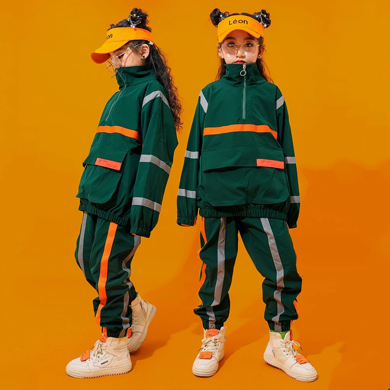 Детский танцевальный костюм в стиле хип хоп джазовое платье для девочек