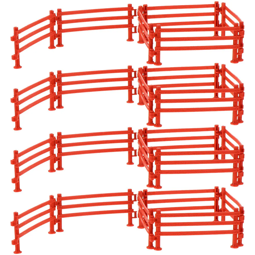 

200Pcs 9CM Plastic Micro Landscape Fence Toys Creative Scene Fencing Accessories Mini Landscape Garden Fences Handmade Crafts