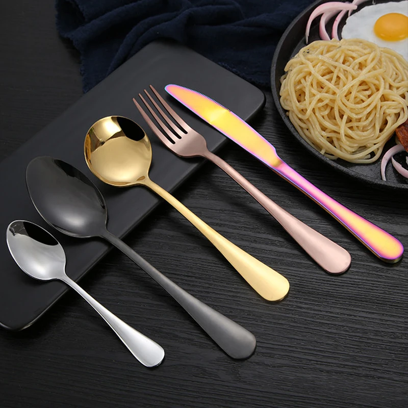 Набор из 16 предметов набор посуды Нержавеющая сталь наборы столовых приборов