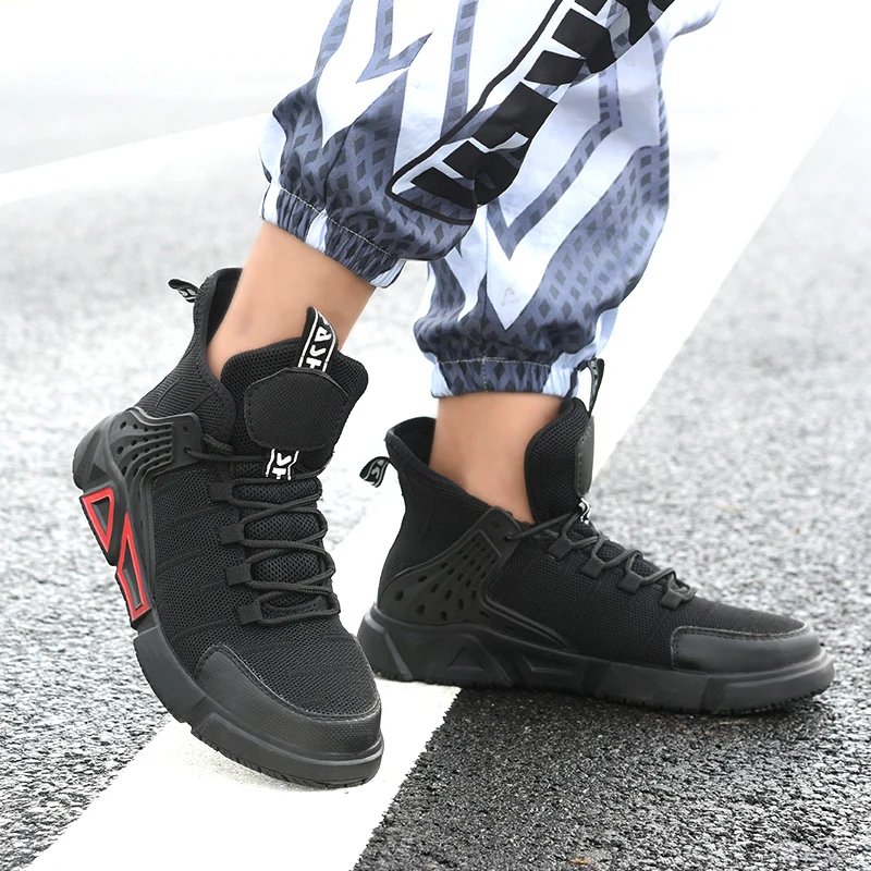 

Work Safety Shoes Men Lightweight Breathable Soft Comfortable Steel Toe Work Shoes Anti-smashing Puncture Proof Flexibility