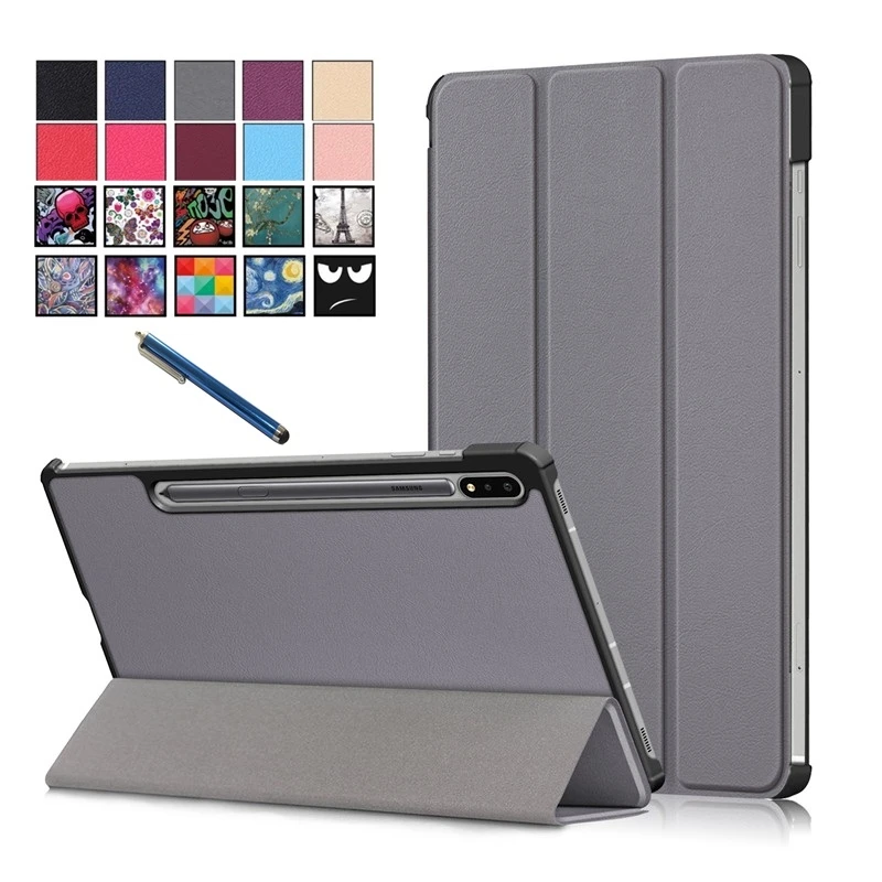 

Suitable for Samsung Galaxy Tab S7 Plus S7 FE SM-T970 T975 Tablet Leather Folding Magnetic Cover Funda for Galaxy Tab S7 Plus
