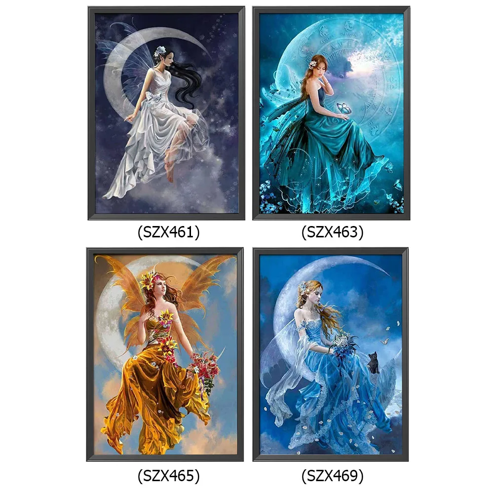Cross Stitch Kits Stamped DIY 11CT Fairy Printed Eco-cotton Thread Embroidery Needlework Sets Home Wall Hanging Decor | Дом и сад
