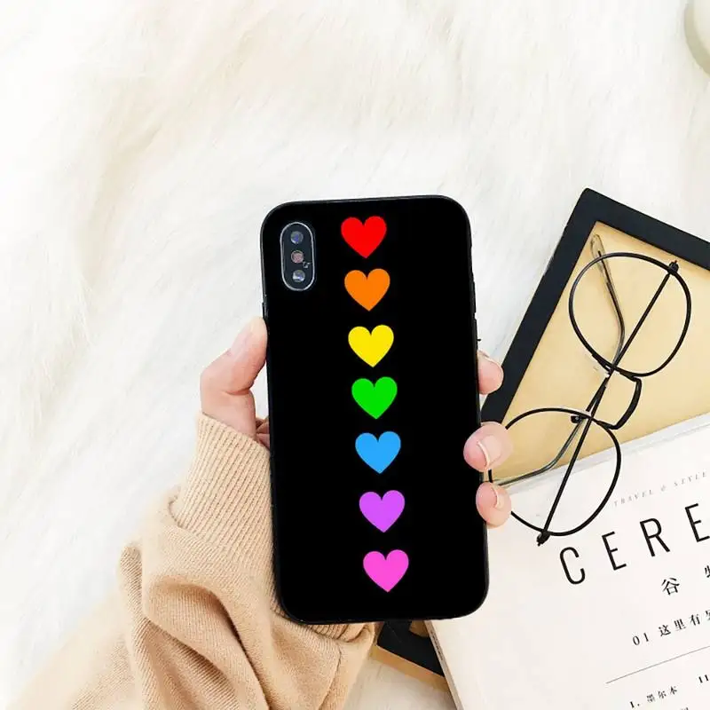 

YNDFCNB Rainbow art Phone Case For iPhone 11 8 7 6 6S Plus X XS MAX 5 5S se 2020 11 12pro max iphone xr case