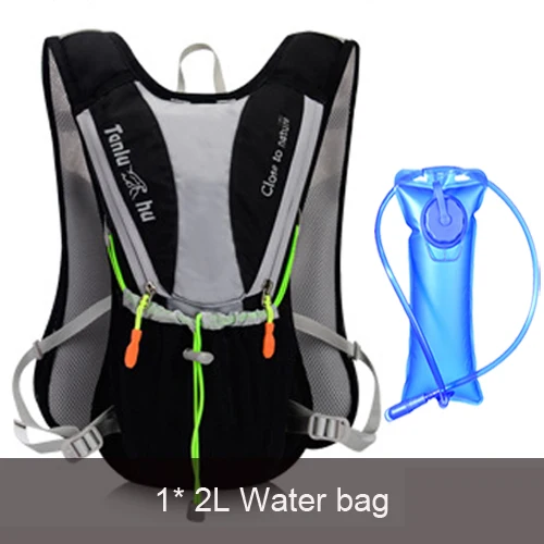 backpack and 2L 10L, женская и мужская сумка, марафон, гидратационный жилет, упаковка для 2л, сумка для воды, для велоспорта, пешего туризма, сумка для спорта на открытом воздухе, рюкзак для бега - Цвет: backpack and 2L