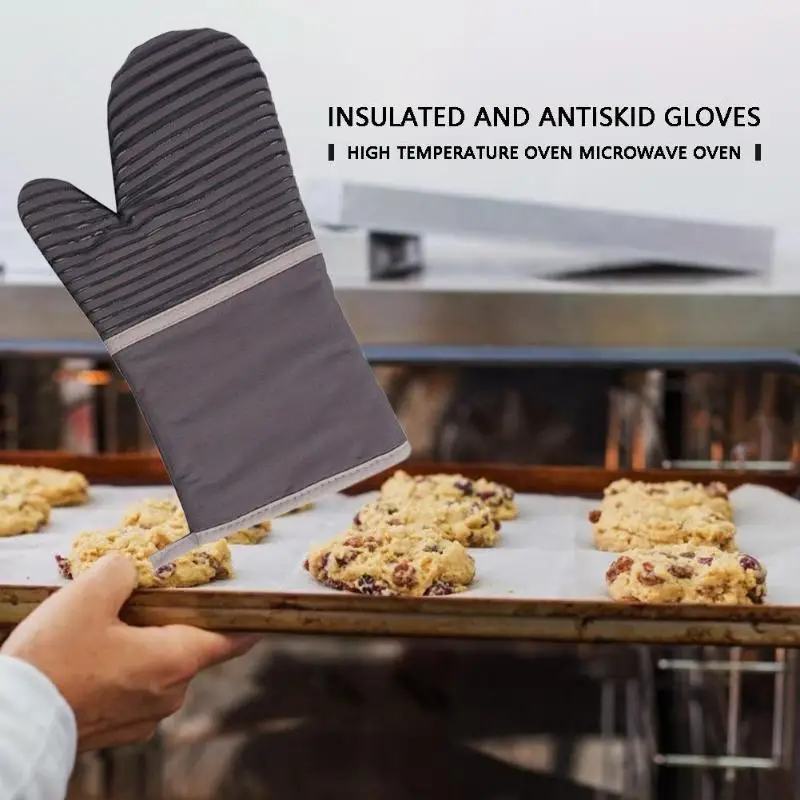 VKTECH 1 пара термостойкие Жаростойкие перчатки для духовки Силиконовые