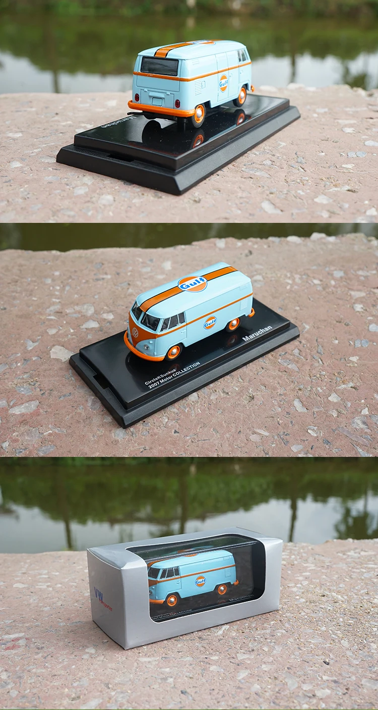 1: 64 VW фургон грузовой автобус T1 литая модель автомобиля игрушки Металлическая Модель автомобиля оригинальная коробка