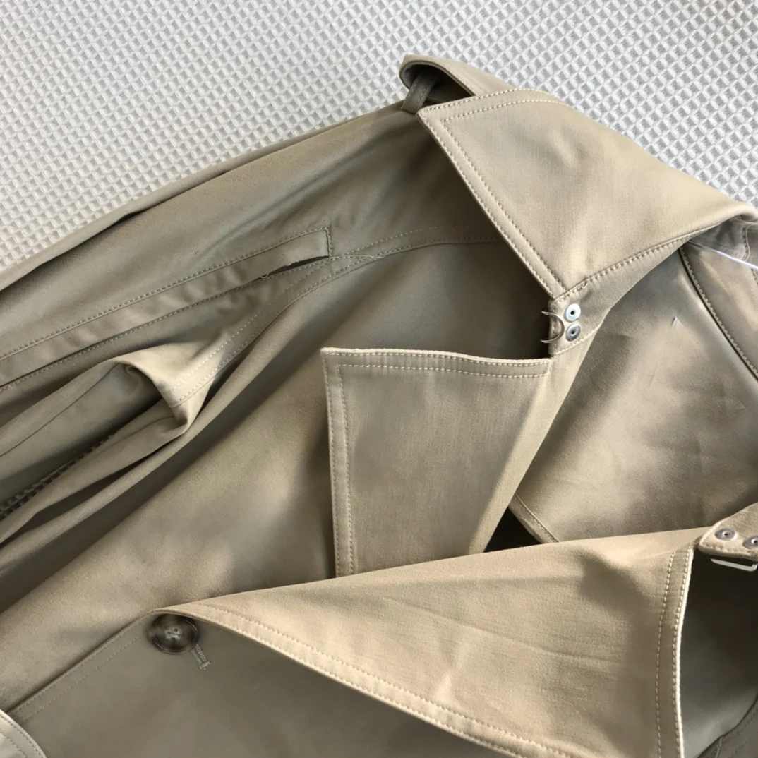 

Spring High 2021SS Quality Women Luxury Trench Coat With Belts Female Chic Long Outerwear Tclai 2.22