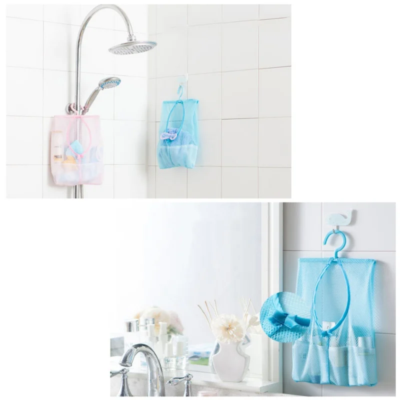 Полиэфирная сетчатая подвесная сумка для одежды органайзер игрушек