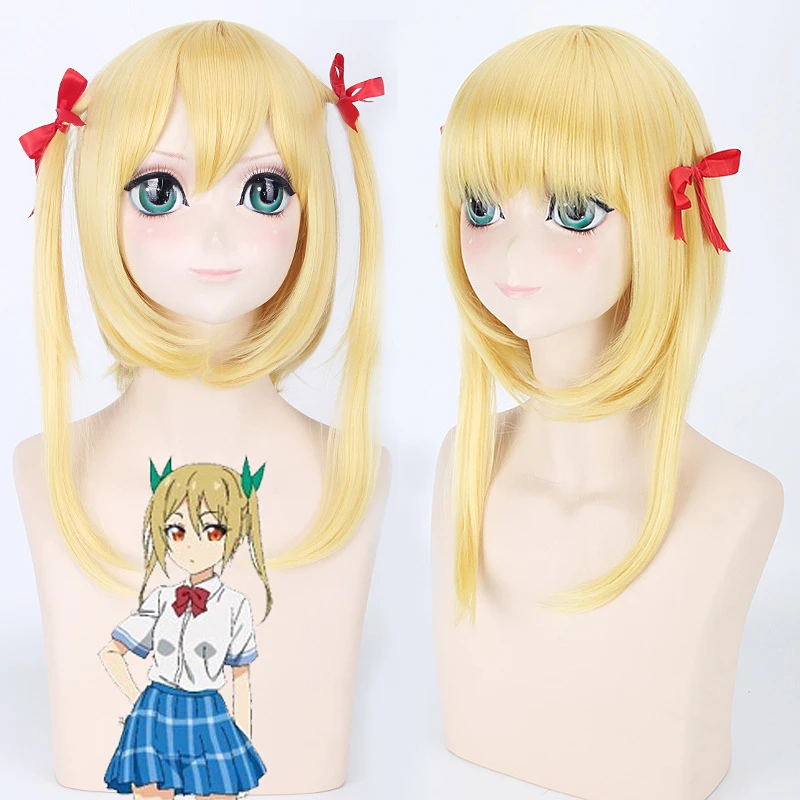 

Netoge No Yome Wa Onnanoko Ja Nai To Omotta Segawa Akane Medium Long Straight Cosplay Wigs for Women Girls Anime Universal Wig