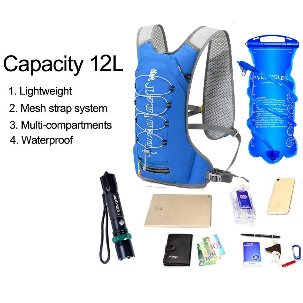 Жилет для бега Hydration рюкзак 10 л жилет Ultra Trail марафона и мягкая колба 500 мл | Спорт