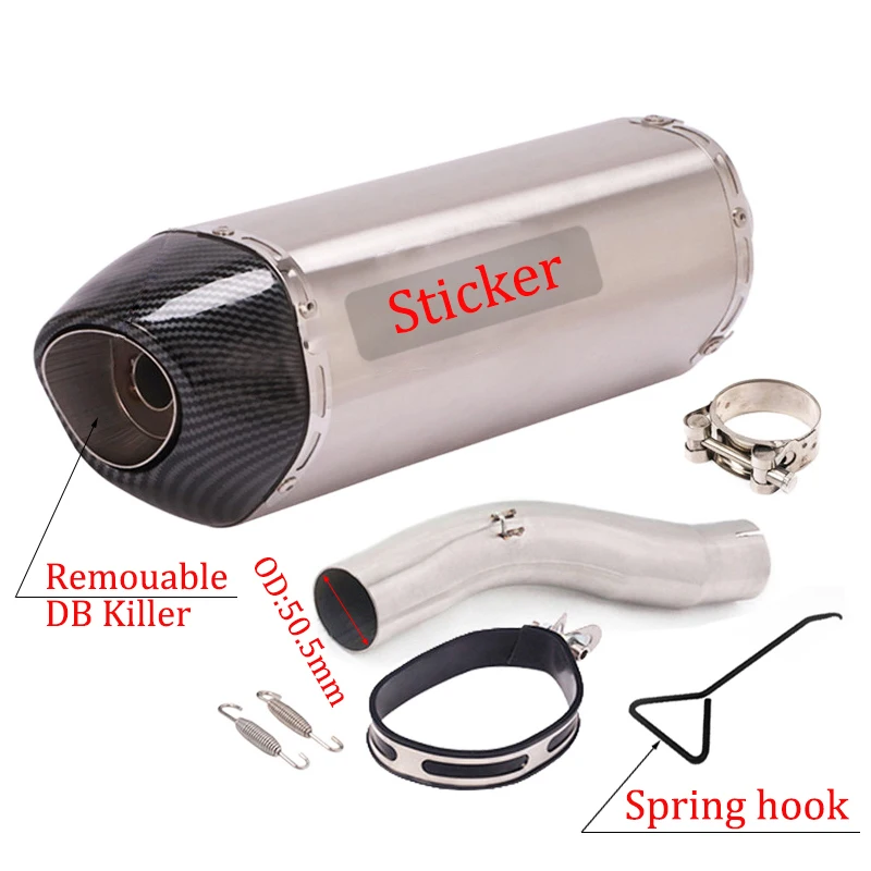 Слипоны для SUZUKI GSXR 600 750 GSXR600 GSXR750 K8 K9 L1 2008 - 2010 2009 глушитель выхлопной трубы