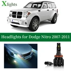 Лампа Xlights для Dodge Nitro 2007 2008 2009 2010 2011 светодиодная фара ближнего света Canbus без ошибок фара лампа авто светодиодный свет аксессуары 12 В 24 В 6000 К