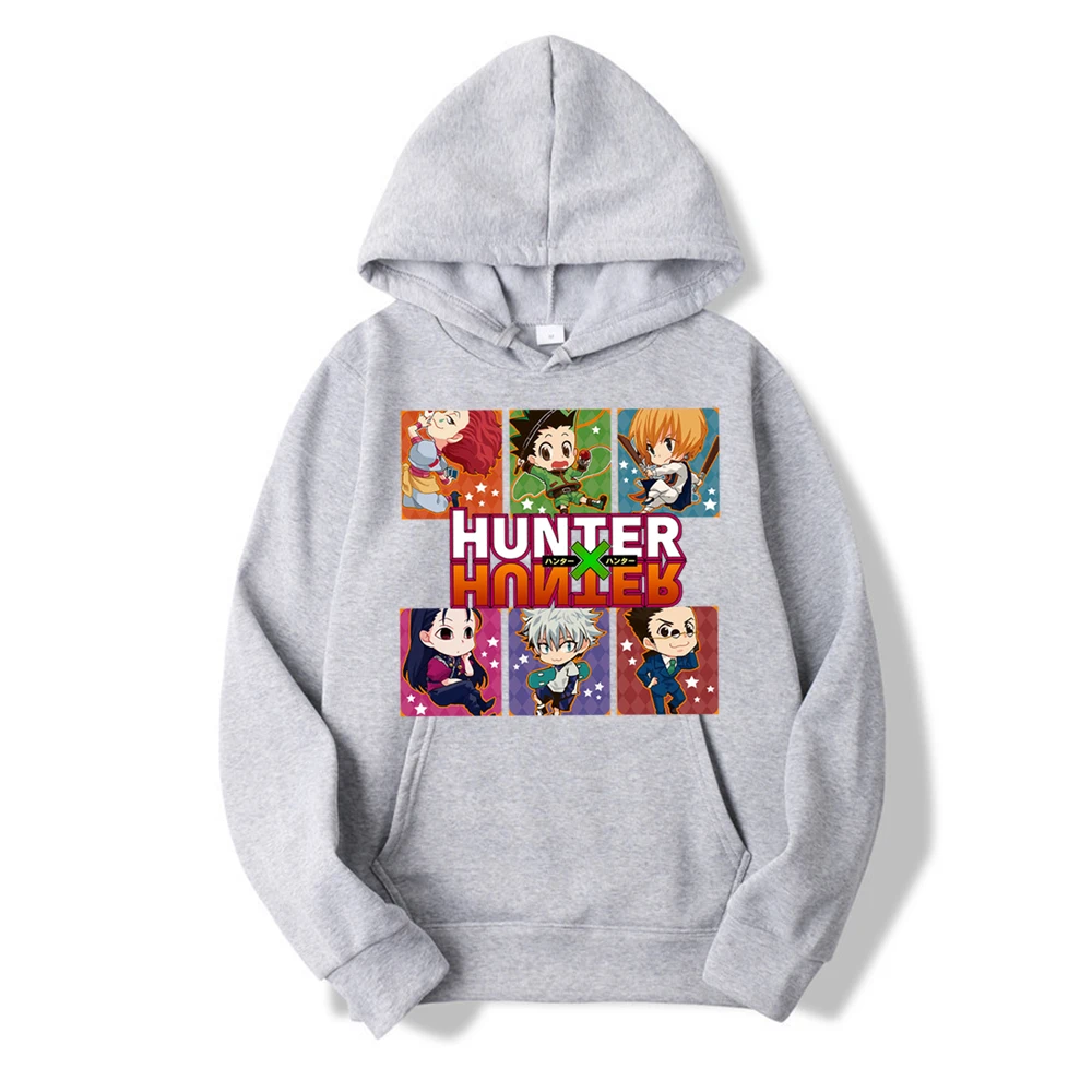 

2020 Janpanese Anime Hunter X Hunter Unisex Cosplay Clothes Costumes Men Hoodies Sweatshirts Hat Cartoon Clothing Tops Hoodies