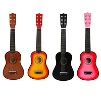 basswood guitar ukulele 6 strings musical instruments kids playing educational toys gift for beginner music lover