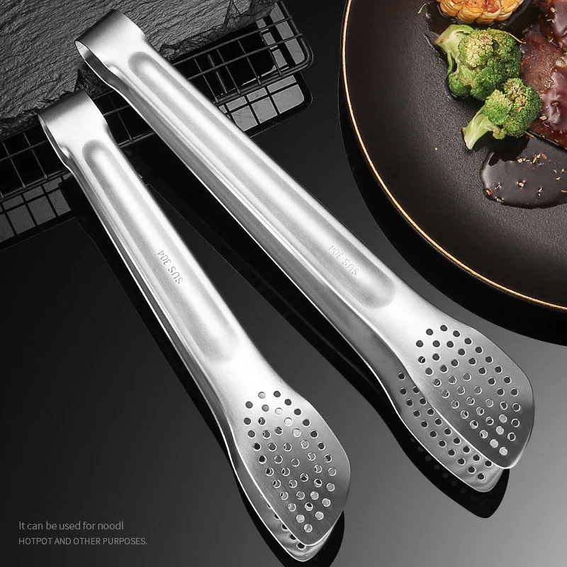 

1pcs Kitchen Cooking Clip Barbecue Tongs Multifunctional Food Clips Buffet Food Tong Kitchen Tools 304 Stainless Steel Food Clip