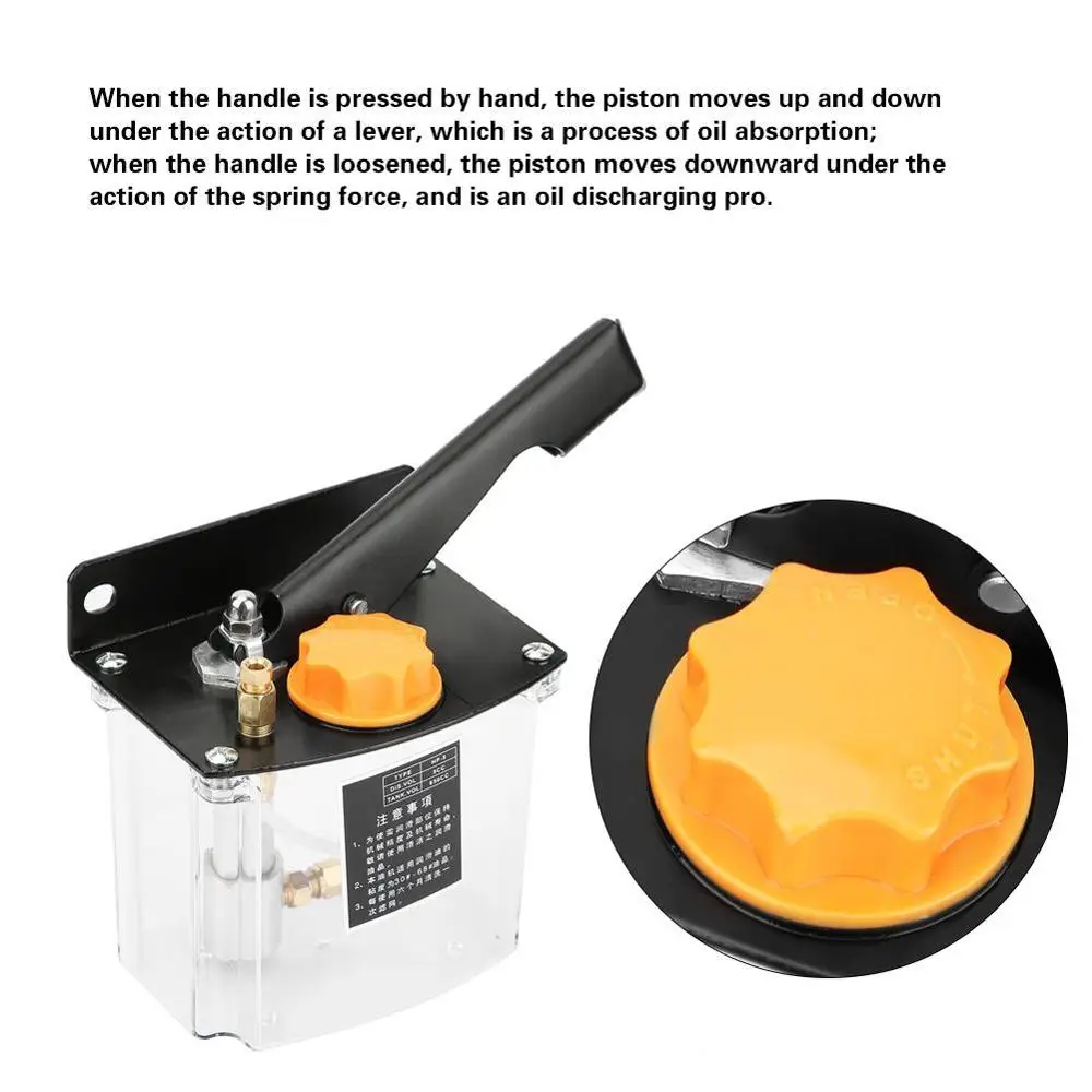 Ручной смазочный масляный насос Liters с правой ручкой 650 куб. См для станка