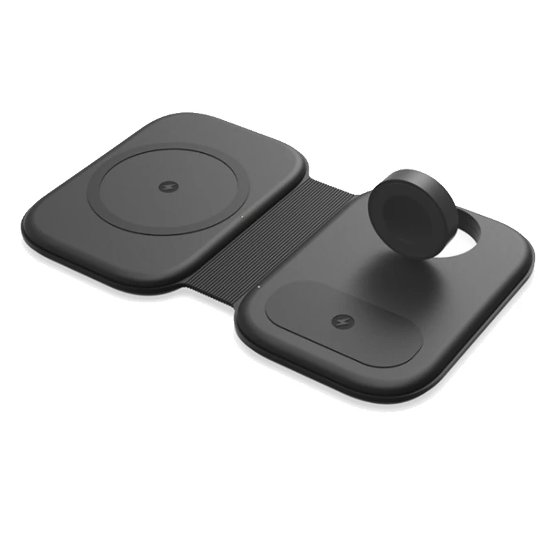 

Беспроводные зарядные устройства 3 в 1 для iPhone 12 Pro Max Mini, складная подставка 15 Вт для быстрой зарядки часов, зарядная станция