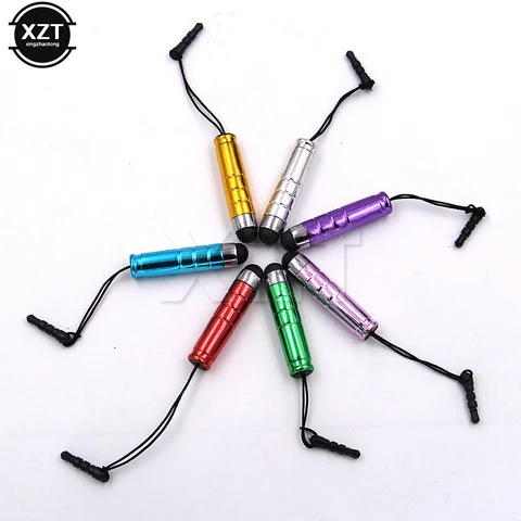 10 шт., мини-стилус с тонкими точками, универсальный емкостный экран, сенсорная ручка, стилус для умных ноутбуков, планшетов, ручек с пылезащитными заглушками