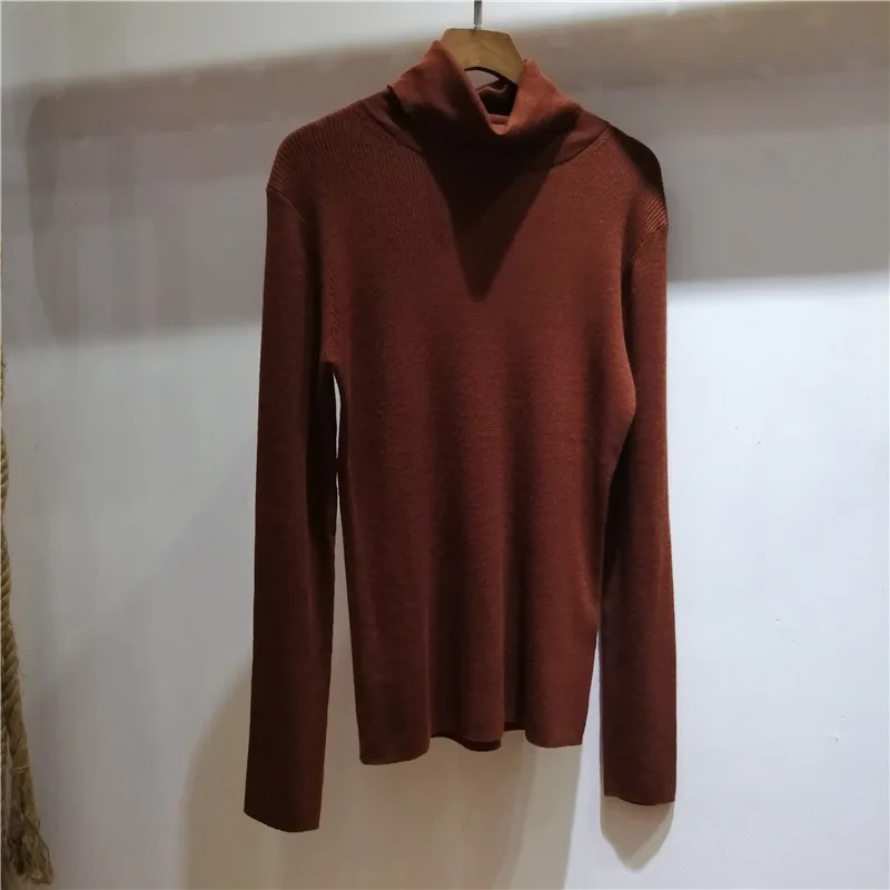 

2020 New Autumn/winter Turtleneck Sweater Women Slim Slimming Bottoming Knit Sweater with Knitted Top