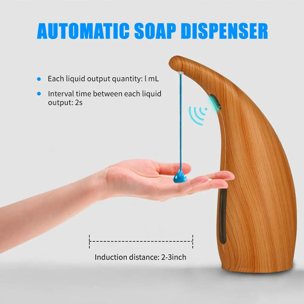 touchless automatic sensor liquid soap dispenser motion for home kitchen 300ml bathroom accessories soap dispenser free global shipping