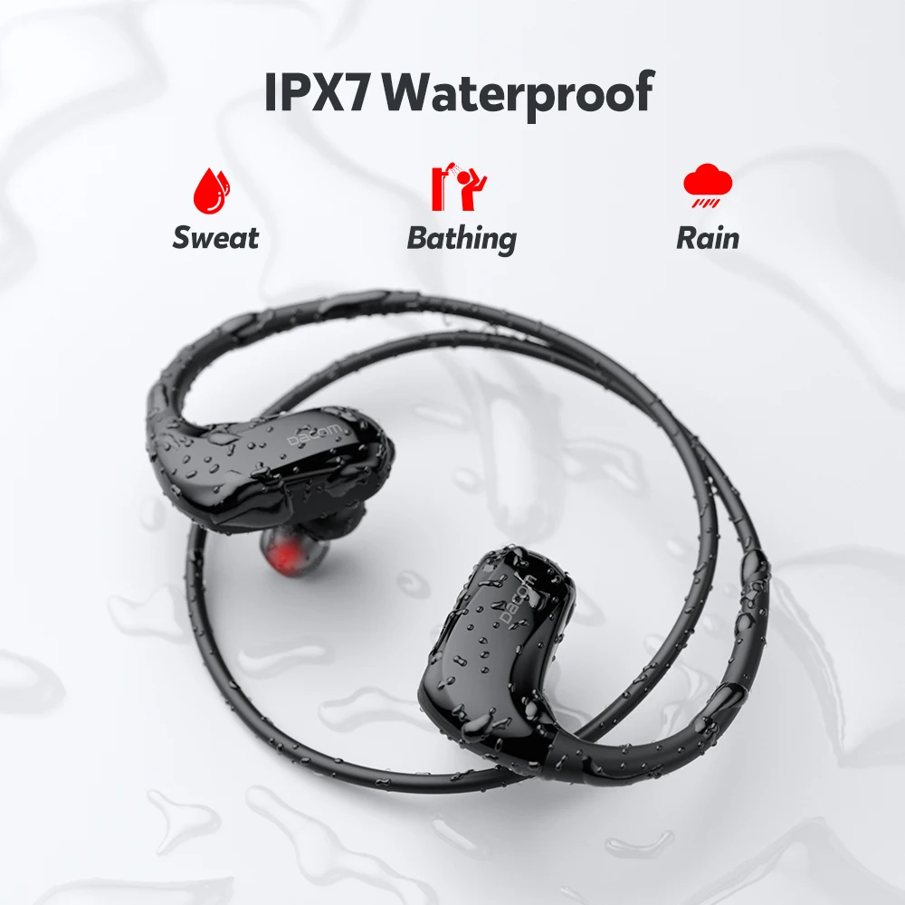 Беспроводные спортивные наушники Dacom Athlete IPX7 водонепроницаемые Bluetooth 20H для бега
