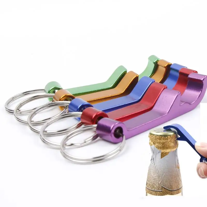 Portable 4 In 1 Bottle Opener Key Ring Chain Keyring Keychain Metal Beer Bar Tool Claw Gift Unique Creative Random Color | Дом и сад