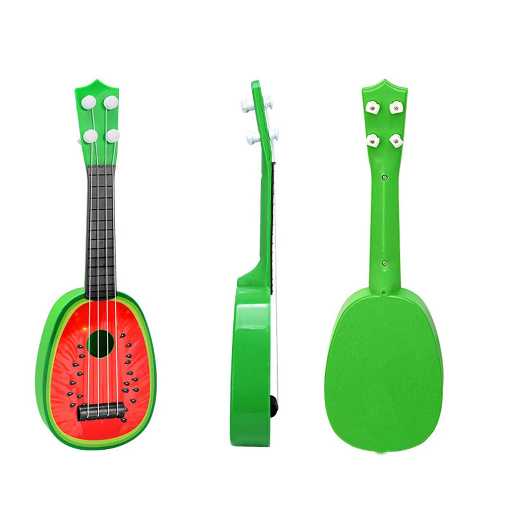 Watermelon 36cm box Гавайские гитары укулеле, 32 см, для детей, для обучения, 4 струны, Гавайские гитары, креативные милые мини-фрукты, могут играть на музыкальных инструментах, развивающие игрушки - Цвет: Watermelon 36cm box
