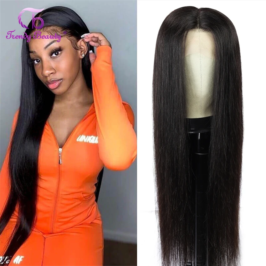 Malaysian Straight 13x6 Lace Front Wigs For Women Hair Wigs 250 Density Straight 4x4 Lace Closure Wigs Remy Human Hair Wigs