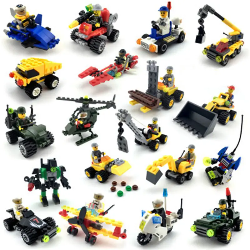 

Military Vehicle Soldier Weapon Toys Bricks Building Blocks Kids Funny Game Assembly Educational Gift for Children Parent-child