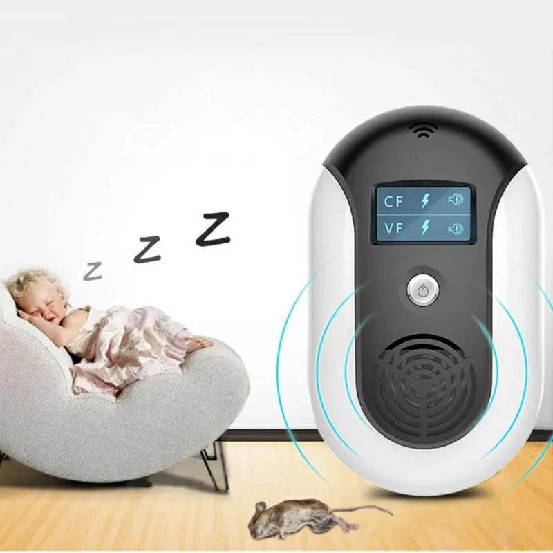 Ultrasonic Electromagnetic Pest Repellents Control Easy To Use Intelligent Display With Air Freshener Child | Дом и сад