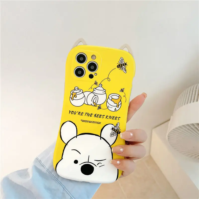 

Disney Cartoon Cute Pooh Original Phone Case for iPhone 7/8P/X/XR/XS/XSMAX/11/12Pro/Phone Girls Case Cover