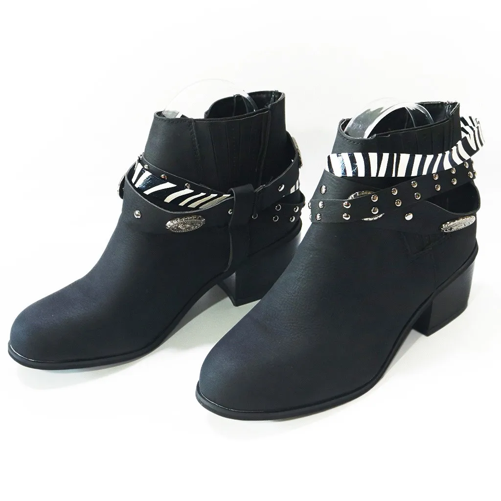 Осенняя женская обувь женские мотоциклетные ботинки в стиле ретро для офиса и