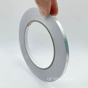 Оптовая продажа, односторонняя клейкая алюминиевая пленка 10 шт.лот толщиной 6 мм * 40 метров * 0,06 мм для экранирования электромагнитных помех