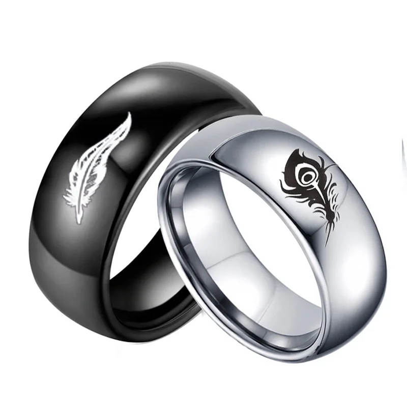 Фото Модное кольцо LOL Game для влюбленных кольца пар ракань и ксай из титановой стали
