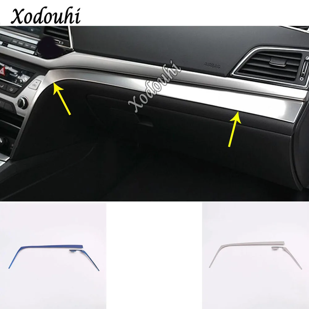 

For Hyundai Elantra Avante 2016 2017 2018 2019 2020 Car Cover Detector Stick Middle Co-pilot Glove Box Front Trim Panel 2pcs