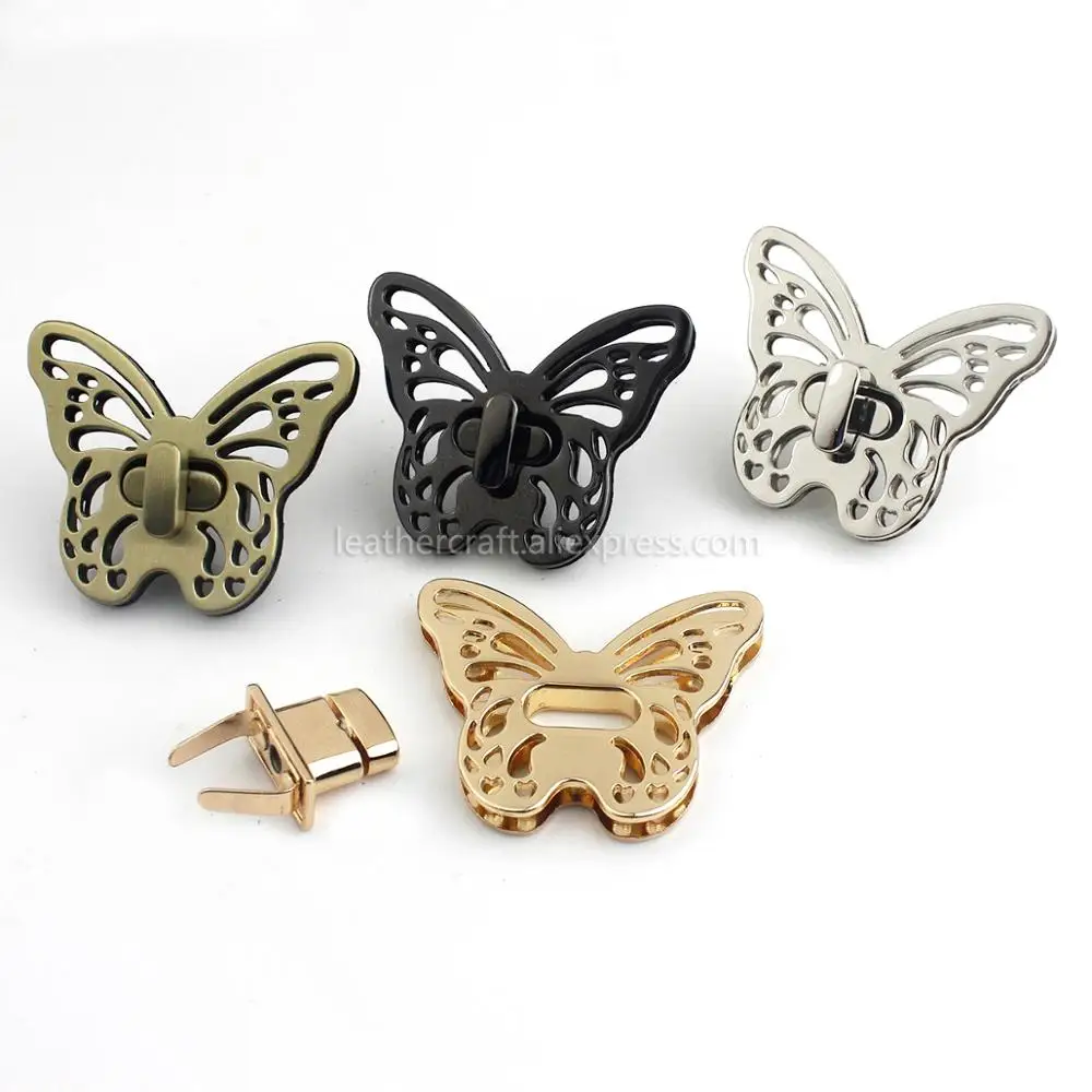 1 шт. металлическая бабочка закручивающаяся застежка для кожаного ремесла